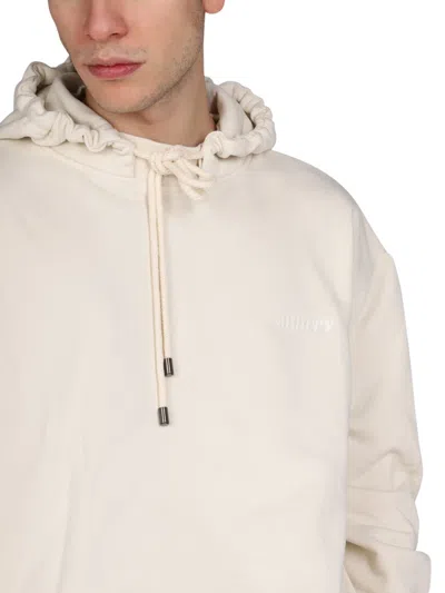 Mouty Drawstring-fastening Detail Hoodie In White