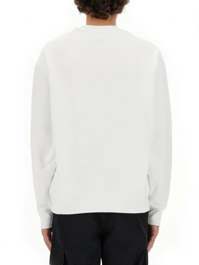 Moschino "drawn Teddy Bear" Sweatshirt In White
