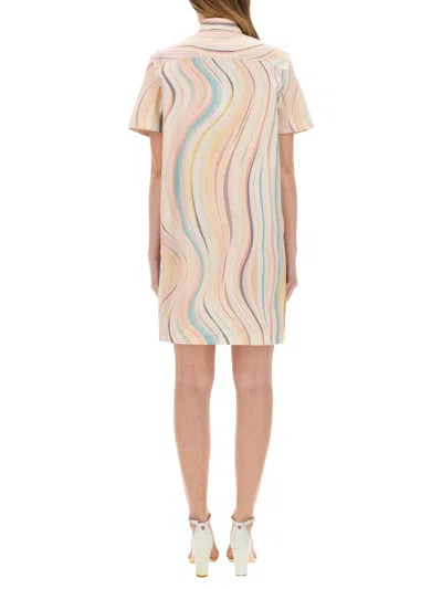 Ps By Paul Smith Ps Paul Smith Swirl Patterned Dress In Multi