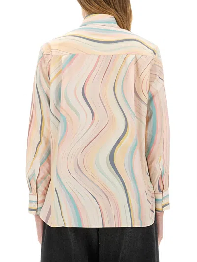 Ps By Paul Smith Ps Paul Smith "faded Swirl" Print Shirt