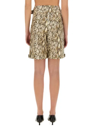 Isabel Marant Felize Printed Bermuda Shorts In Animal Print