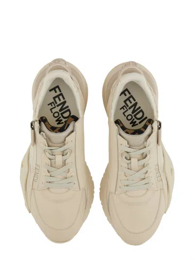 Fendi Sneaker Beige Monograma In Neutral