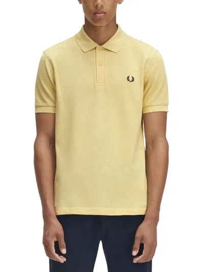 Fred Perry Mens Champions Gold Brand-embroidery Short-sleeves Cotton-knit Polo Shirt Xxl In Yellow