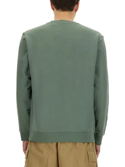 Hugo Boss Hugo French Terry Sweatshirt With Logo In Green