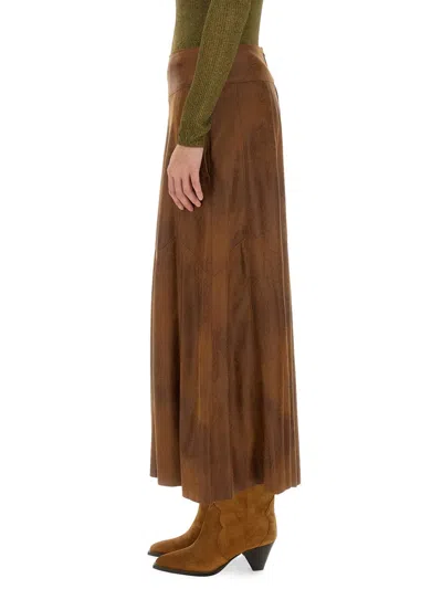 Isabel Marant "genevi" Skirt In Brown