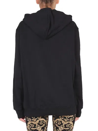 Moschino "gilt Without Guilt" Sweatshirt In Black