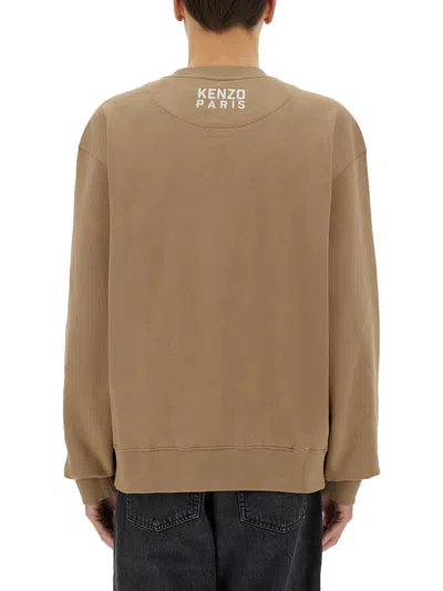 Kenzo "happy Tiger" Sweatshirt In Gold