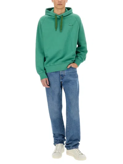 Ps By Paul Smith Ps Paul Smith Happy Hoodie In Green