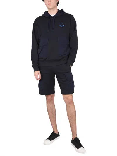 Ps By Paul Smith Ps Paul Smith "happy" Sweatshirt In Blue