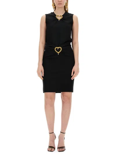 Moschino Women's Heart Skirt In Black