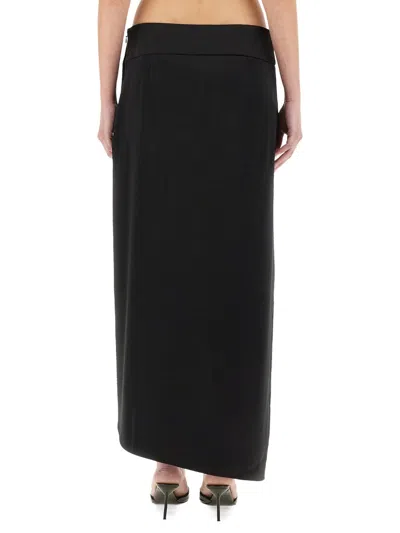 Courrèges Courreges Black Polyester Blend Skirt In Black