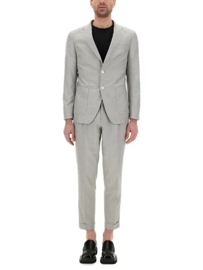Hugo Boss Boss Lheston Dress In Gray