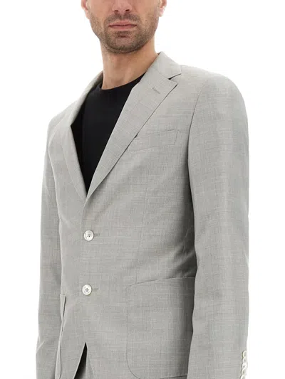 Hugo Boss Boss Lheston Dress In Gray