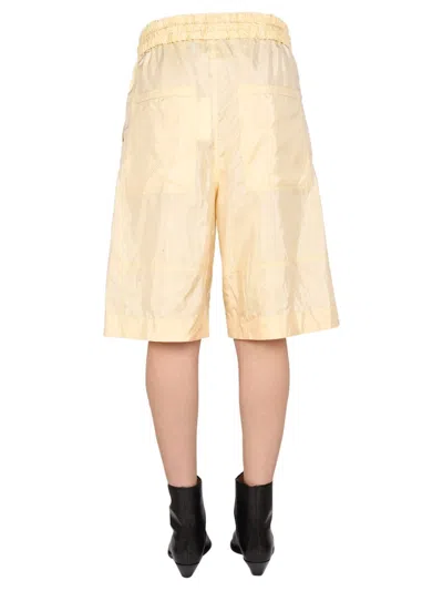 Isabel Marant Laiora Bermuda Shorts In Gold