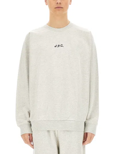 Asics X A.p.c. Lake Sweatshirt In White