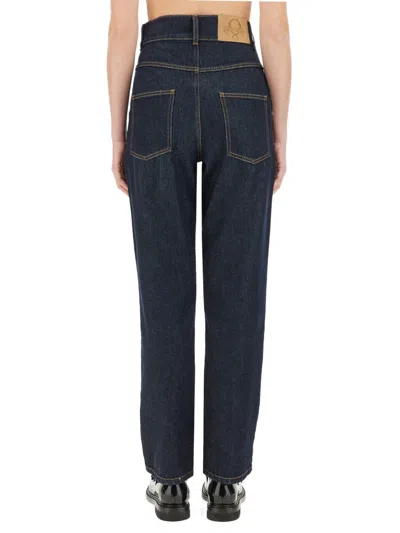 Moschino Straight Jeans In Black