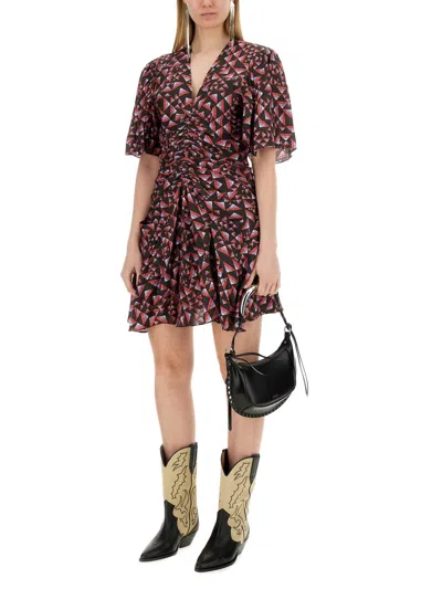 Isabel Marant "lienne" Dress In Purple