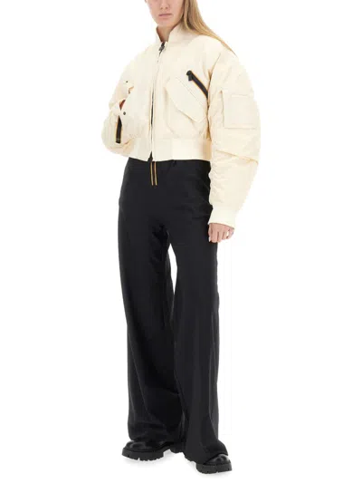 K-way "loncrop" Jacket In Neutral