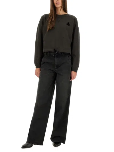 Isabel Marant Étoile Isabel Marant Etoile Margo Cropped Hoodie In Brown