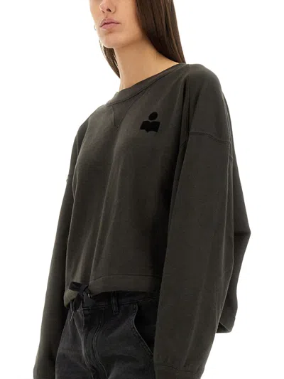 Isabel Marant Étoile Isabel Marant Etoile Margo Cropped Hoodie In Brown