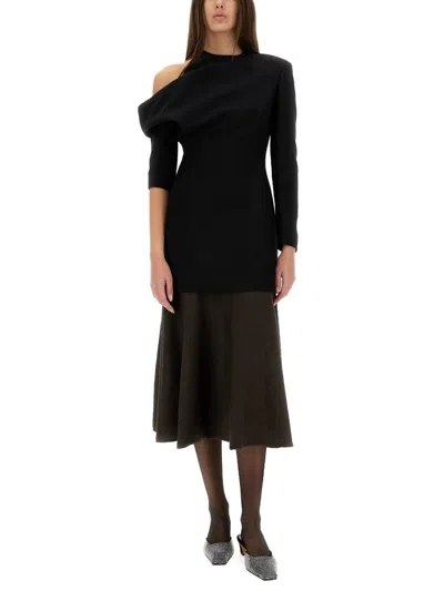 Khaite "mayu" Skirt In Brown