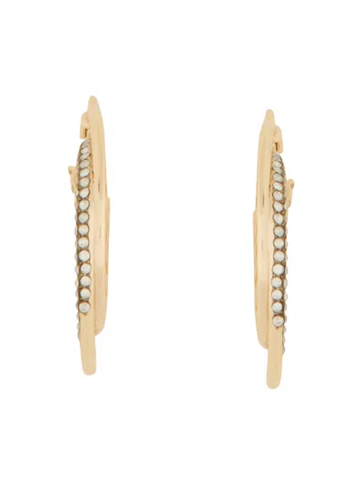 Tory Burch "miller" Hoop Earrings In Gold