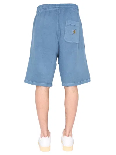 Carhartt Logo Shorts In Blue