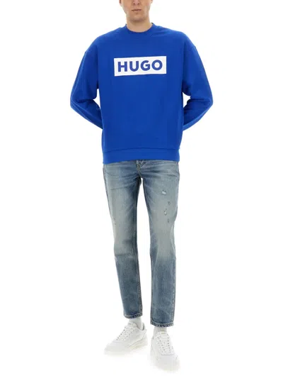 Hugo Boss Boss "niero" Sweatshirt In Blue