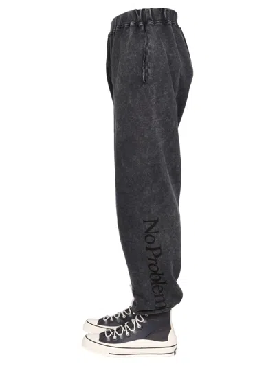 Aries "no Problem" Jogging Pants In Black