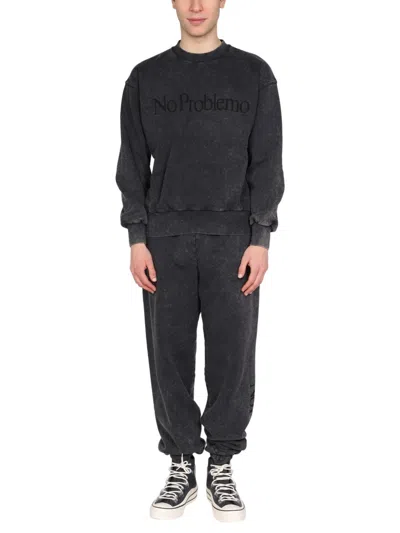 Aries "no Problem" Jogging Pants In Black