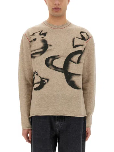 Vivienne Westwood "orbit" Crew Neck Sweater In Multi