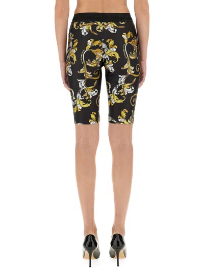 Versace Jeans Couture Outline Baroque Cycling Shorts In Multi