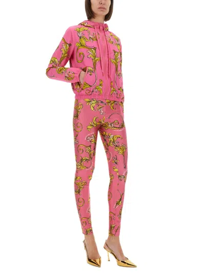 Versace Jeans Couture Outline Baroque Windbreaker In Multi