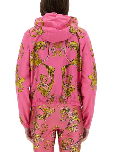 Versace Jeans Couture Outline Baroque Windbreaker In Multi