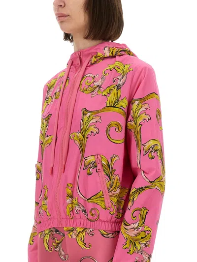Versace Jeans Couture Outline Baroque Windbreaker In Multi