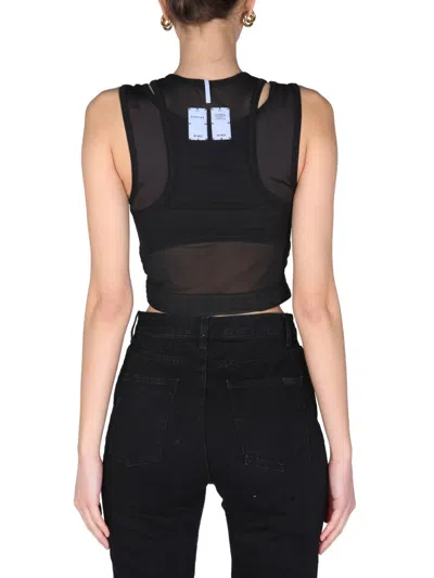 Mcq By Alexander Mcqueen Mcq "panelled Sport" Top In Black