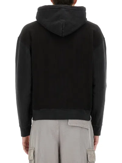Our Legacy "rascal" Hooded Sweater Featuring Pockets In Black