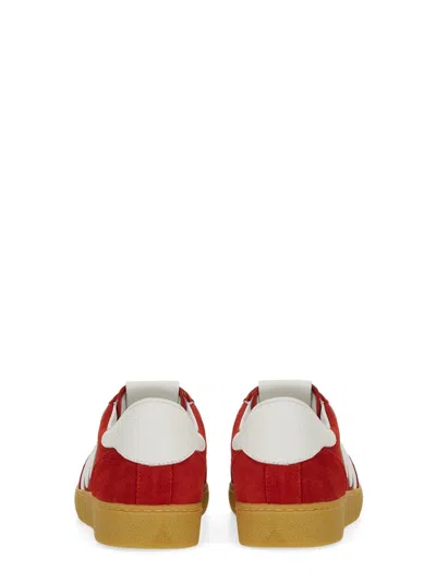 Msgm Retro Low-top Suede Sneaker With Contrast Sole