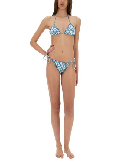 Mc2 Saint Barth Sagittarius Bikini Top In Blue