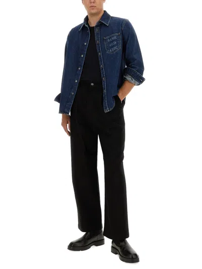Moschino Long Sleeve Shirt In Blue