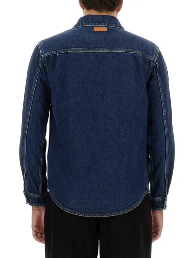 Moschino Long Sleeve Shirt In Blue