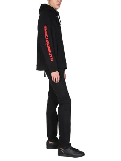 Raf Simons Synchronicity Hoodie In Black