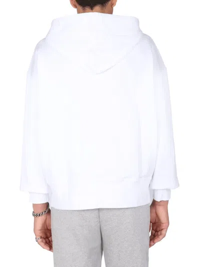 Alexander Mcqueen Men's Skull Sweatshirt In White