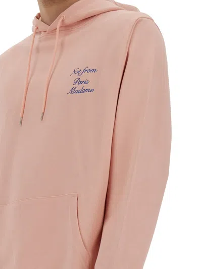 Drôle De Monsieur "slogan" Sweatshirt In Pink