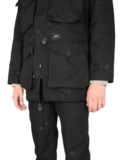 Arkair Buttoned Hooded Shirt In Black