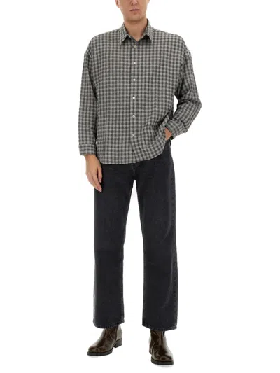 Sunflower Pleated Linen Shorts In Gray