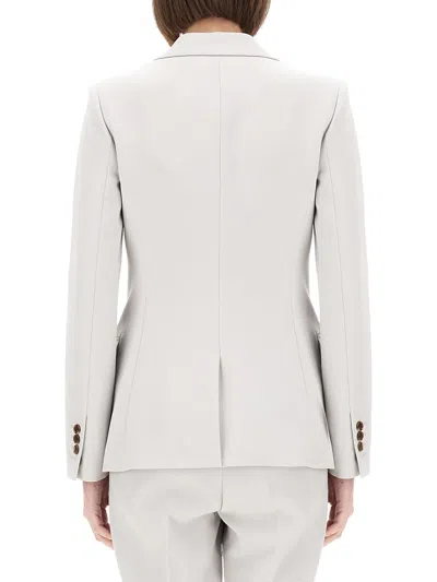Theory Staple Blazer In Admiral Crepe In White