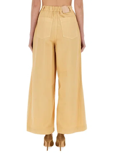 Alysi Superflare Sporty Trousers In Yellow