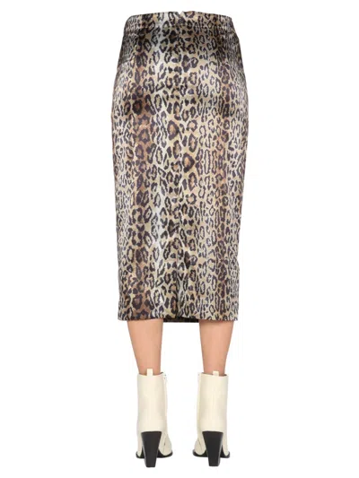 Rotate Birger Christensen Rotate Birgerchristensen Tasha Skirt In Brown