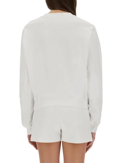Moschino "graphic Print" Crew Neck Sweatshirt With Front Pocket